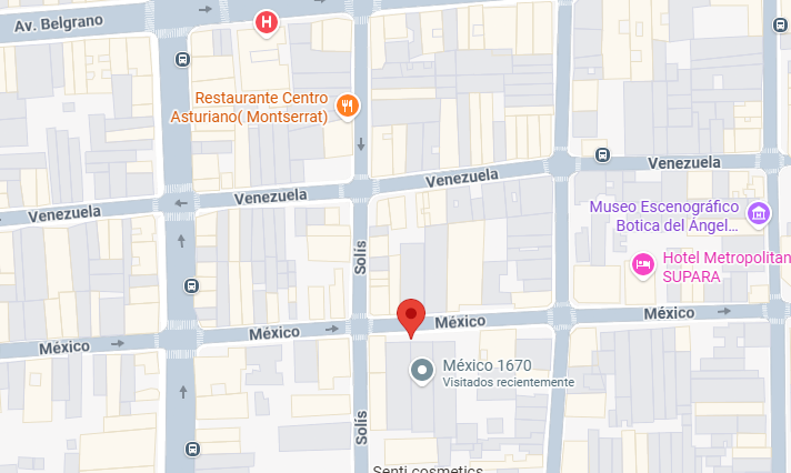 Mapa de Ubicación en México 1672, CABA